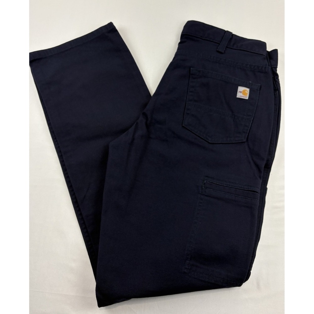 NWT Carhartt Women's FR CAT2 2112 Utility Pants Dark Blue Cargo Workwear 6